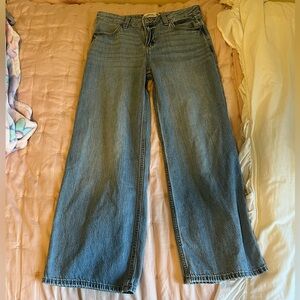 Abercrombie Kids high rise ultra wide leg